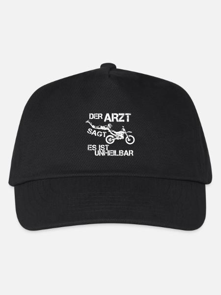 Motocross witzig Geschenk - Kinder Basecap - Schwarz