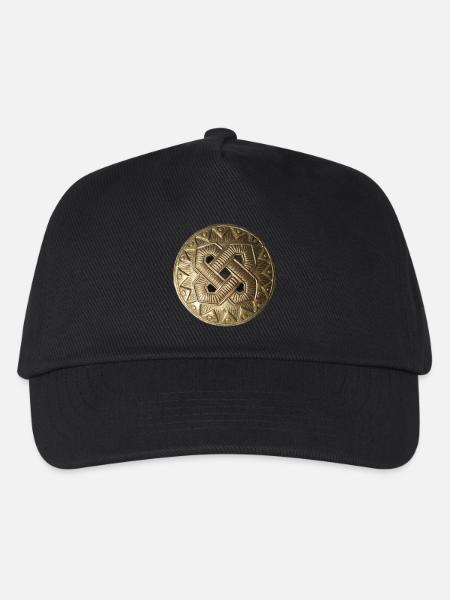 Kaleva bronceornament - Kinder Basecap - Schwarz