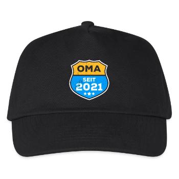 Seniorin Oma Großmutter Statement Ruhestand - Kinder Basecap - Schwarz - Vorne