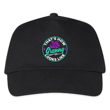 Cool Statement Best Grandma Grandchild Grandmother - Kids’ Baseball Cap - black - Front