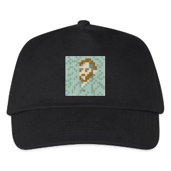Van Gogh - Self portrait - PixelArt Self-Portrait - Kids’ Baseball Cap - black - Front