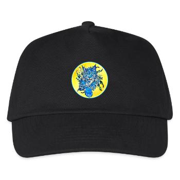 Lynx cat in freedom a wild cat - Kids’ Baseball Cap - black - Front