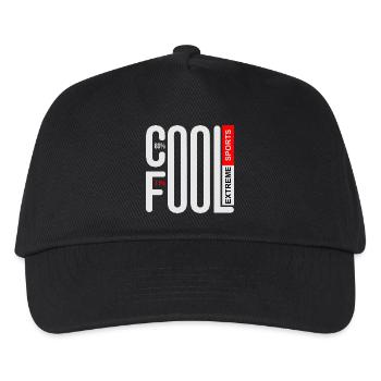 COOLE UND DUMME EXTREMSPORTARTEN - Kinder Basecap - Schwarz - Vorne