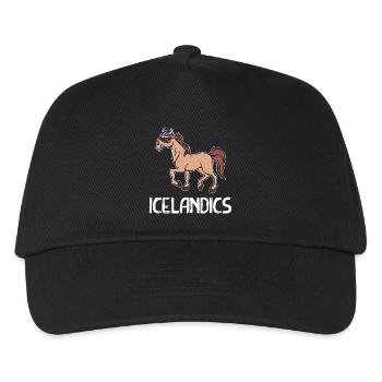 Icelandic Horses Horses Icelandic Horse Fan Horse Love - Kids’ Baseball Cap - black - Front