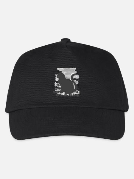shirts für frau, Katze mit HG V1 - Kinder Basecap - Schwarz