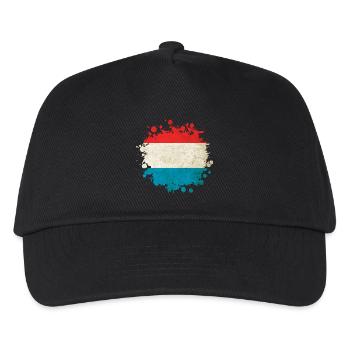 Luxembourg flags blob - Kids’ Baseball Cap - black - Front