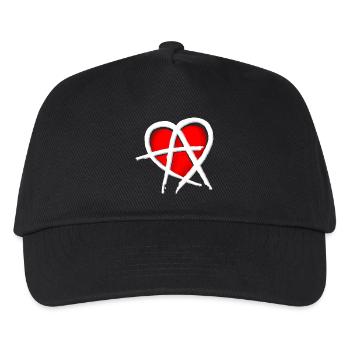 Anarchy & Love - Kids’ Baseball Cap - black - Front