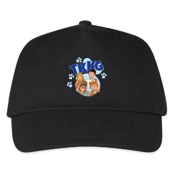 TKKG Junior Logo Mit Gruppenbild - Kinder Basecap - Schwarz - Vorne