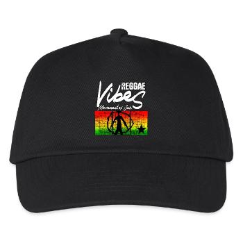 Reggae vibes int. - Kinder Basecap - Schwarz - Vorne