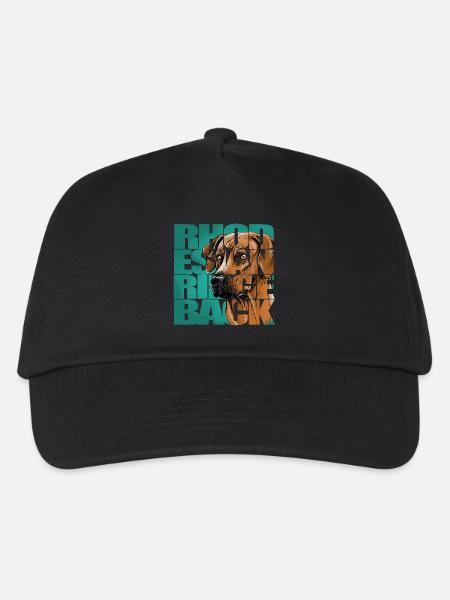 Rhodesian Ridgeback - Kinder Basecap - Schwarz