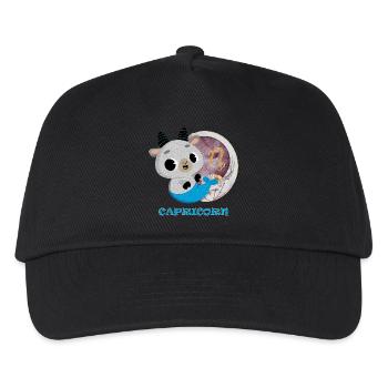 Sternzeichen Steinbock - Kinder Basecap - Schwarz - Vorne