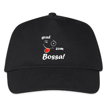 Grad zom Bossa! - white - Kinder Basecap - Schwarz - Vorne