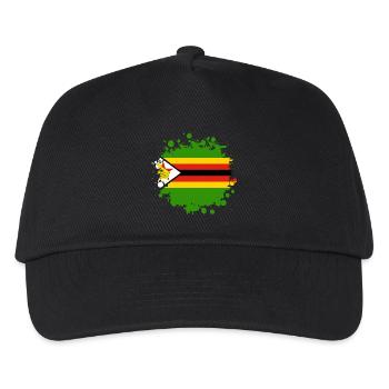 blob de drapeaux du Zimbabwe - Casquette de baseball Enfant - noir - Devant