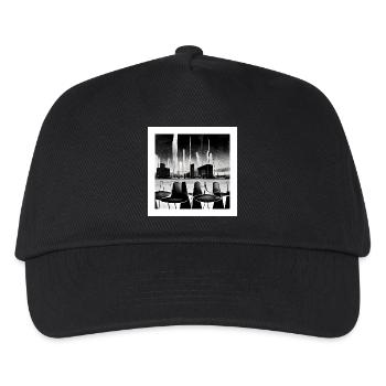 scène urbaine futuriste dans le style des années cinquante - Affiche - Casquette de baseball Enfant - noir - Devant