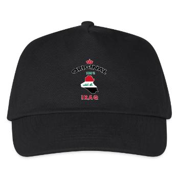 Irak Original 100% Flaggen Design - Kinder Basecap - Schwarz - Vorne