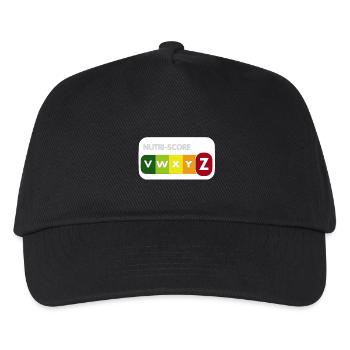 NutriScore - Kids’ Baseball Cap - black - Front