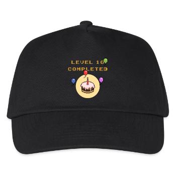 Anniversaire Level 10 - Casquette de baseball Enfant - noir - Devant