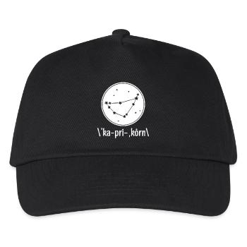 Capricorne Constellation Galaxie Ciel - Casquette de baseball Enfant - noir - Devant