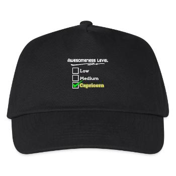 Esoterik Statement Steinbock Horoskop Gezeiten - Kinder Basecap - Schwarz - Vorne