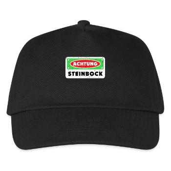 Sternzeichen Steinbock Galaxie Statement Horoskop - Kinder Basecap - Schwarz - Vorne