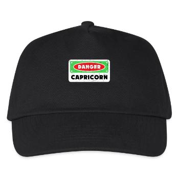 Steinbock Cool Statement Tierkreis Horoskop Himmel - Kinder Basecap - Schwarz - Vorne