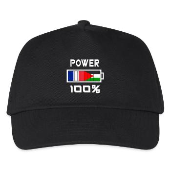 La Palestine et la France sont au pouvoir - Casquette de baseball Enfant - noir - Devant