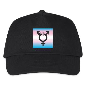 drapeau transgenre LBGTQ queer symbole tolérance CSD - Casquette de baseball Enfant - noir - Devant