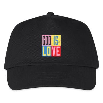 God is love - Kids’ Baseball Cap - black - Front