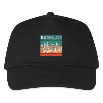 Bachelor erfolgreich bestanden Abschluss retro - Kinder Basecap - Schwarz - Vorne
