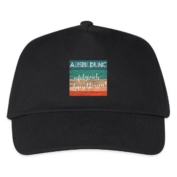 Ausbildung erfolgreich abgeschlossen Lehre retro - Kinder Basecap - Schwarz - Vorne
