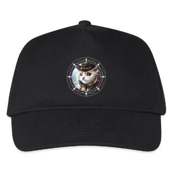 Chaton steampunk mignon - Casquette de baseball Enfant - noir - Devant