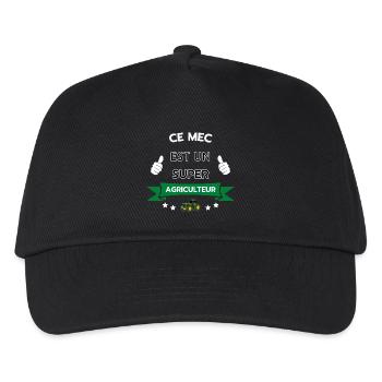 Ce mec est un super agriculteur - Casquette de baseball Enfant - noir - Devant
