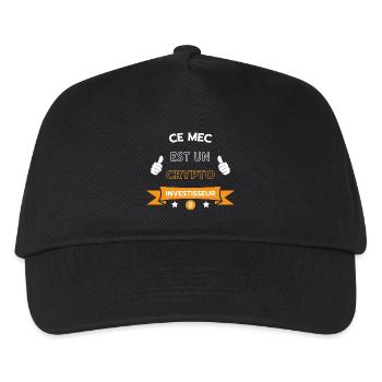 Ce mec est un crypto investisseur - Casquette de baseball Enfant - noir - Devant