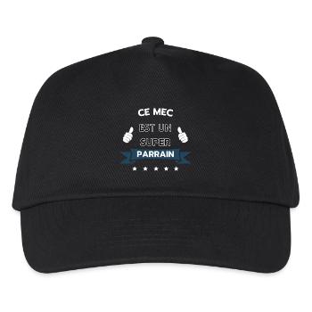 Ce mec est un super parrain - Casquette de baseball Enfant - noir - Devant