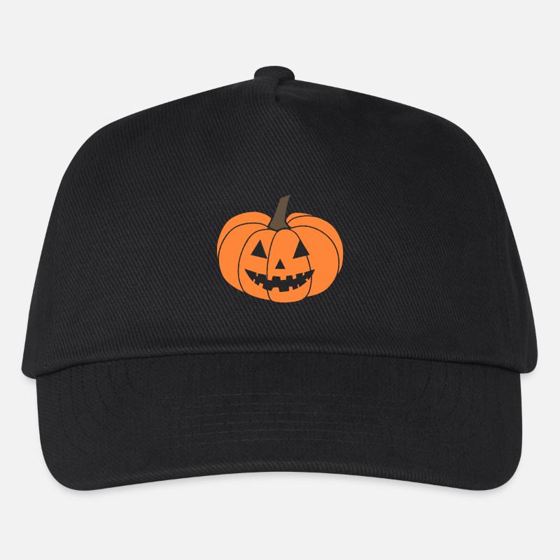 Kürbis-Jack-o'-Laterne - Kinder Basecap - Schwarz
