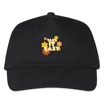 Take it Easy - Kinder Basecap - Schwarz - Vorne