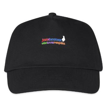 Vogel Tier Pinguin Zoo Südpol Statement Seevogel - Kinder Basecap - Schwarz - Vorne