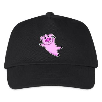 Cochon mignon - Casquette de baseball Enfant - noir - Devant