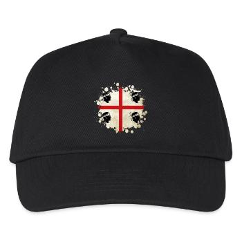 Sardinien Vintage Flaggen Design - Kinder Basecap - Schwarz - Vorne
