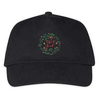 Merry Christmas T-Shirt God Jul Merry Christmas - Kids’ Baseball Cap - black - Front