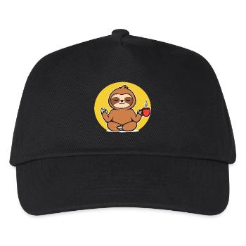 Relax Sloth Animal Chill Vegetarian Jungle - Kids’ Baseball Cap - black - Front