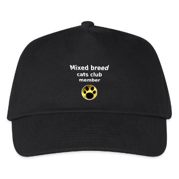 Mixed Breed Cats Club, Tier Tatzen, closing - Kinder Basecap - Schwarz - Vorne
