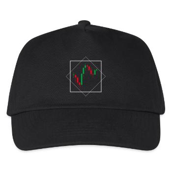 I love stocks Chart  - Kinder Basecap - Schwarz - Vorne