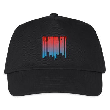 Pente de la ligne d’horizon d’Oklahoma City - Casquette de baseball Enfant - noir - Devant