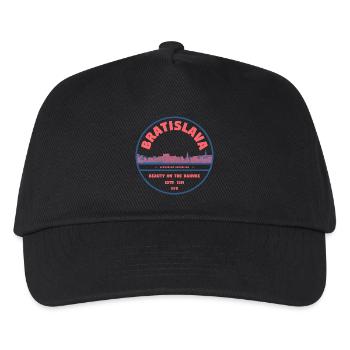 Bratislava Skyline Danube - Casquette de baseball Enfant - noir - Devant