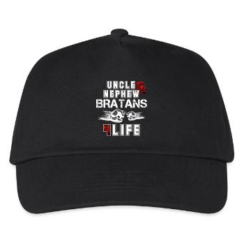 Bratan's uncle and nephew for life gift - Kids’ Baseball Cap - black - Front