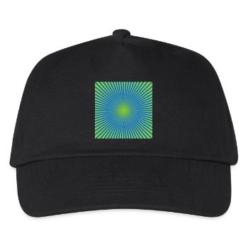 Green Disc - Kids’ Baseball Cap - black - Front