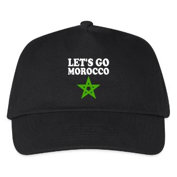 Maroc - Casquette de baseball Enfant - noir - Devant