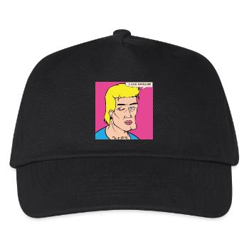 Pop Art self-praise in comic style - Kids’ Baseball Cap - black - Front