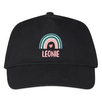 Léonie Nom Rainbow Baby - Casquette de baseball Enfant - noir - Devant